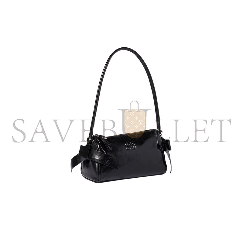 MIU MIU SHINY LEATHER POUCH 5NE029 (21*12.5*9.5cm)